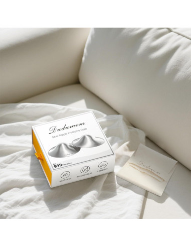 Copas de Lactancia de Plata 999 Dudumom - Protectores de Pezón