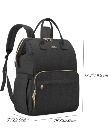 Mochila CURMIO para Extractor de Leche Negra con Compartimentos
