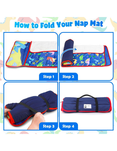 Esteras para Niños TANOSHII 134.6x53.3 cm con Almohada y Manta Esteras para Niños TANOSHII 134.6x53.3 cm con Almohada y Manta