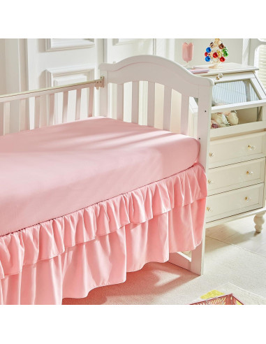 Juego de Ropa de Cuna 3 Piezas UOZZI Rosa Floral