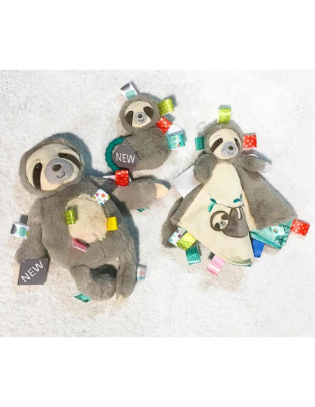 Sonajero de Peluche Taggies Perezoso de Melaza 12.7 cm Sonajero de Peluche Taggies Perezoso de Melaza 12.7 cm