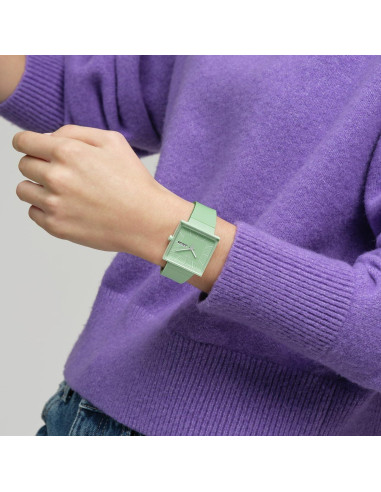 Reloj Unisex Swatch Square Bioceramic Verde 33.25mm