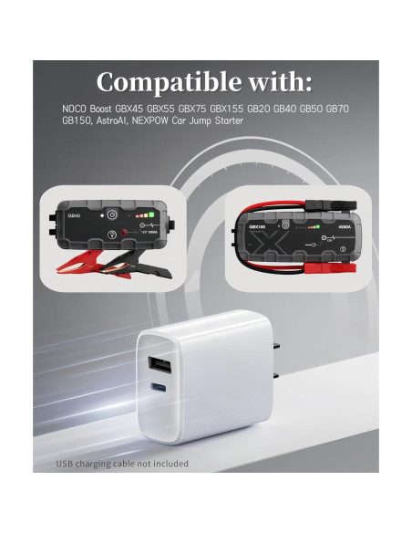 Cargador de Pared USB Doble NOCO Boost AstroAI NEXPOW 20W Cargador de Pared USB Doble NOCO Boost AstroAI NEXPOW 20W