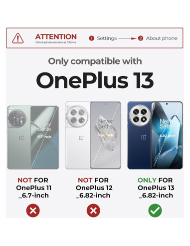 Funda Dexnor para OnePlus 13 5G con Protector y Soporte