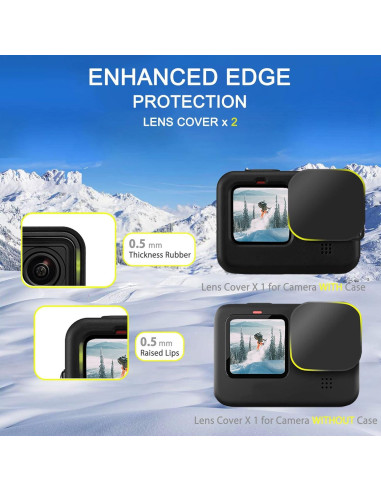 Kit de Accesorios OKFUN para GoPro Hero 12/11/10/9 Negro