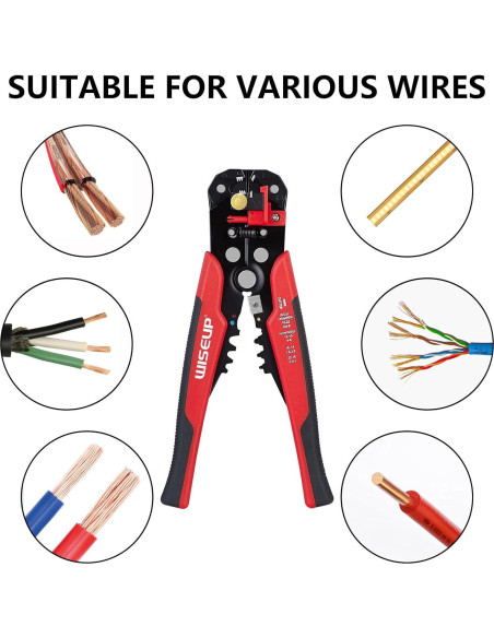 Pelacables Automático WISEUP 3 en 1 Ajustable 0.35 kg Pelacables Automático WISEUP 3 en 1 Ajustable 0.35 kg