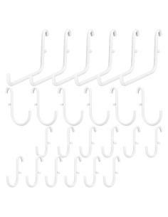 Ganchos para Tablero Perforado Moxweyeni 24 Pcs Compatible IKEA
