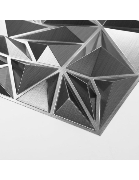 Paneles de Pared 3D Art3d - 33 Piezas Texturizados Diamante 30.48 cm Plata Paneles de Pared 3D Art3d - 33 Piezas Texturizados Diamante 30.48 cm Plata