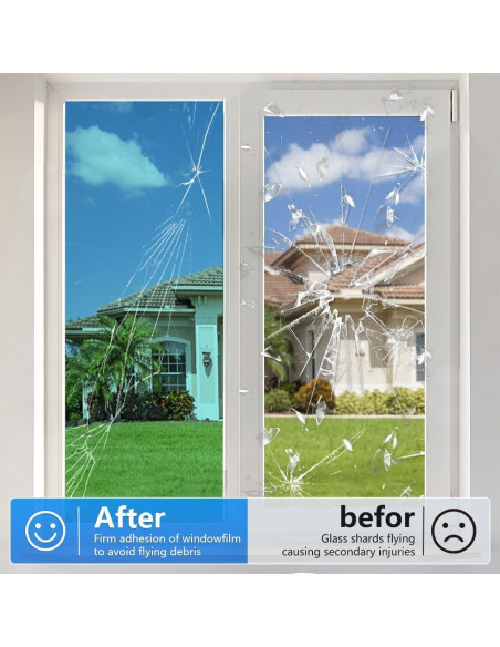 Película de Privacidad para Ventanas Proprodiudiu 45x300cm Película de Privacidad para Ventanas Proprodiudiu 45x300cm