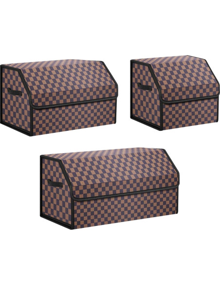 Organizador de Maletero Kingmise Plegable Cuero Mediano Organizador de Maletero Kingmise Plegable Cuero Mediano