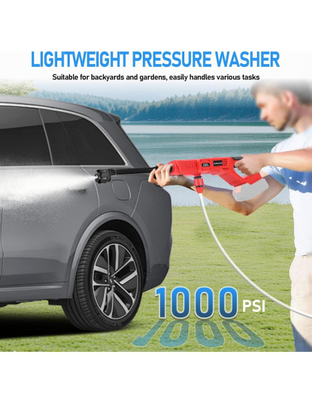 Lavadora a Presión Inalámbrica Milwaukee 18V 1000 PSI 6 en 1 Lavadora a Presión Inalámbrica Milwaukee 18V 1000 PSI 6 en 1