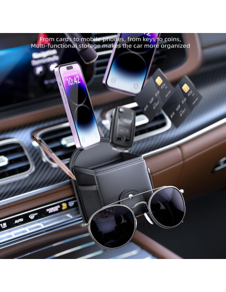 Organizador de coche iLulala para ventilación - Negro Organizador de coche iLulala para ventilación - Negro