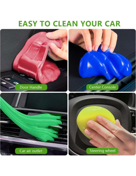 Gel de Limpieza para Automóviles SenseYo 4 Pack 160g Gel de Limpieza para Automóviles SenseYo 4 Pack 160g