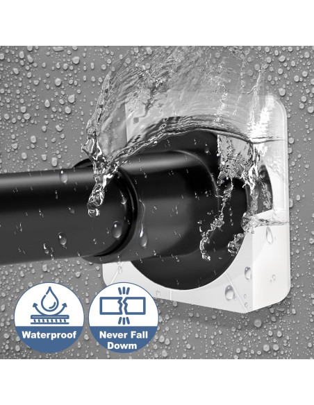 Soportes Adhesivos para Barra de Ducha YNL - 2 Pack Transparente Soportes Adhesivos para Barra de Ducha YNL - 2 Pack Transparente