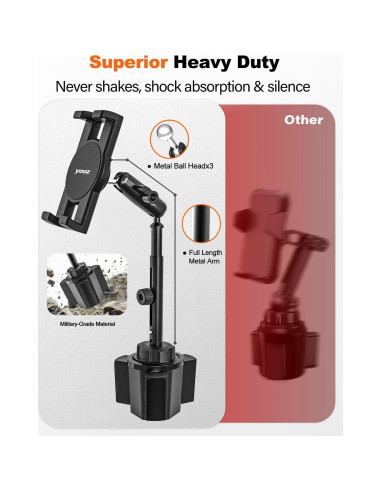 Soporte para Tablet en Portavasos YOOZ Ajustable 4-13"