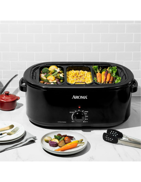 Accesorio Buffet AROMA ART-002 con 3 Bandejas 2 Qt Accesorio Buffet AROMA ART-002 con 3 Bandejas 2 Qt