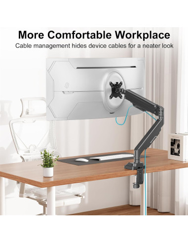 Soporte de Monitor MOUNT PRO Brazo Individual 43" 15kg Ajustable