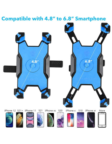 Soporte para Teléfono de Motocicleta Homeet - Antivibración, 360 Soporte para Teléfono de Motocicleta Homeet - Antivibración, 360