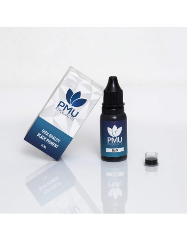 Tinta de Práctica de Microblading Negra 15ml - PMU Products