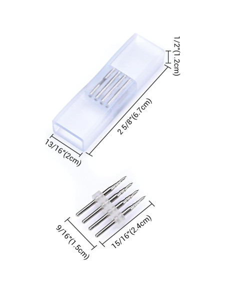 Conectores de Empalme Yescom DEL-P03 para Luces Neón RGB 10 Pzs Conectores de Empalme Yescom DEL-P03 para Luces Neón RGB 10 Pzs