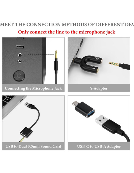 Micrófono Boom GEEKRIA para Auriculares - Compatible con PC y Consolas Micrófono Boom GEEKRIA para Auriculares - Compatible con PC y Consolas