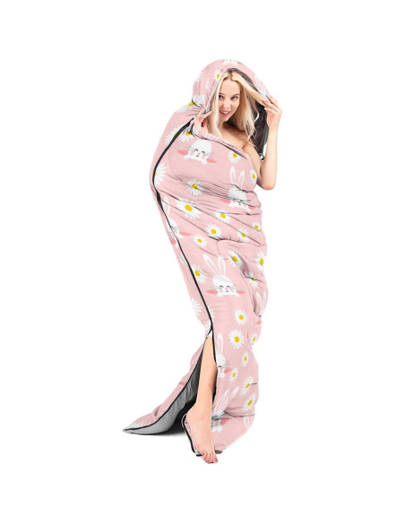 Saco de dormir AILONEN Bunny5 para 1 persona, 3 estaciones, 79x229 cm Saco de dormir AILONEN Bunny5 para 1 persona, 3 estaciones, 79x229 cm
