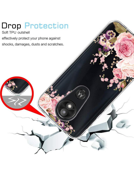 Funda Bumper TPU Rosa para Motorola Moto E5 Play - Absorbente Funda Bumper TPU Rosa para Motorola Moto E5 Play - Absorbente