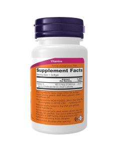 Vitamina D3 2500 UI NOW Foods 180 Gelatinas Blandas Salud Ósea 2