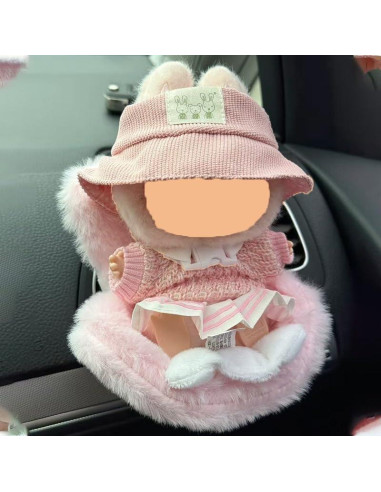 Asiento de Coche para Muñecas LIFETWINKLES Rosa 15.24x11.43cm