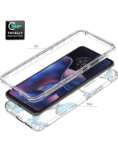 Funda Protectora Motorola Moto Edge 2022 5G con Protector