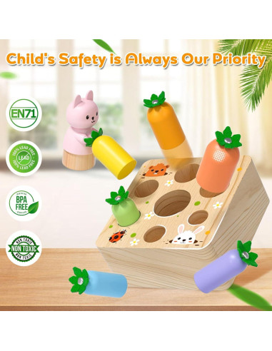 Juguete Montessori XPIY Zanahorias Saltarinas 12-36 Meses