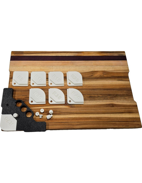 Kit de Plantillas de Router Frawsted Creations - Esquinas Redondeadas y Chaflanes Kit de Plantillas de Router Frawsted Creations - Esquinas Redondeadas y Chaflanes