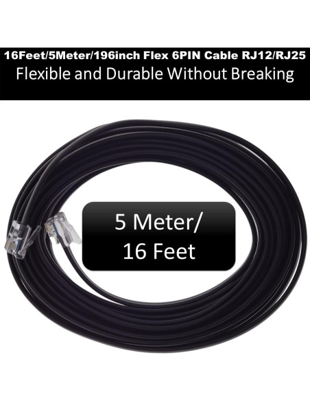 Cable Flex de 15 Pies Xtenzi XT91635 6 Pines para Amplificadores Pioneer Cable Flex de 15 Pies Xtenzi XT91635 6 Pines para Amplificadores Pioneer