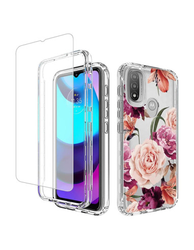 Funda Protectora para Moto E20/E30/E40 con Protector de Pantalla