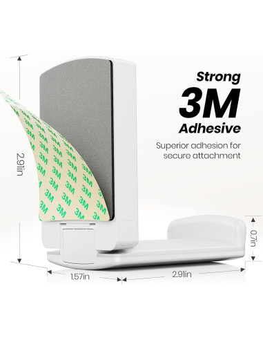 Soporte para Auriculares Adhesivo EURPMASK 2 Piezas Blanco