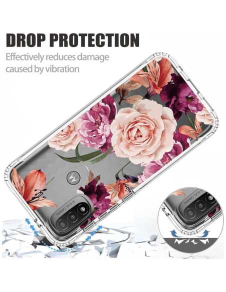 Funda Protectora para Moto E20/E30/E40 con Protector de Pantalla Funda Protectora para Moto E20/E30/E40 con Protector de Pantalla