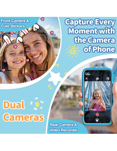 Teléfono Inteligente para Niños MOMILLA PlaySmart 16GB Azul