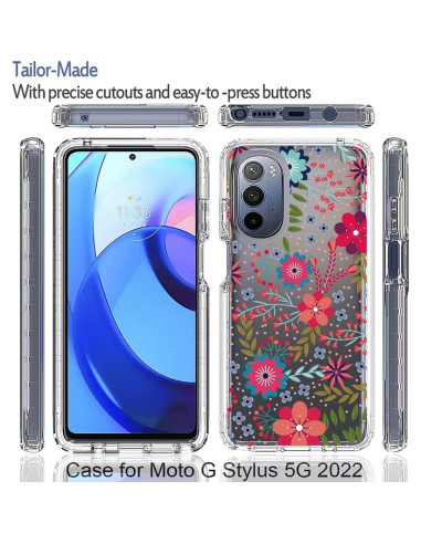 Funda Protectora para Moto G Stylus 5G 2022 Sidande con Protector de Pantalla