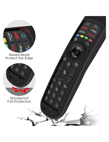 Funda de Silicona Antideslizante para Control Remoto LG MR21GA Funda de Silicona Antideslizante para Control Remoto LG MR21GA