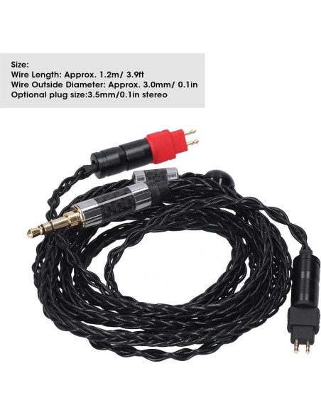 Cable de Audio Balanceado Sanpyl 2.5mm para Sennheiser HD600 HD580 HD650 HD660s Cable de Audio Balanceado Sanpyl 2.5mm para Sennheiser HD600 HD580 HD650 HD660s