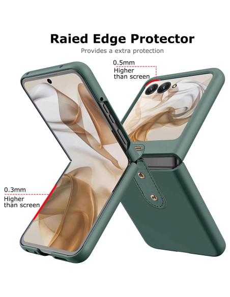 Funda delgada YQODSZ para Motorola Razr 2025 con soporte anillo Funda delgada YQODSZ para Motorola Razr 2025 con soporte anillo