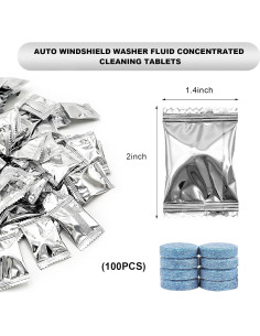 100 Tabletas de Lavado de Parabrisas NYTKL - Multiusos 2