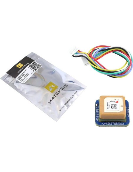 Módulo GNSS Matek M10Q-5883 con Compás QMC5883L para Drones Módulo GNSS Matek M10Q-5883 con Compás QMC5883L para Drones