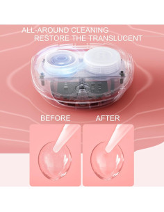 Limpiadora Ultrasonica de Lentes de Contacto Portátil USB Azul 2