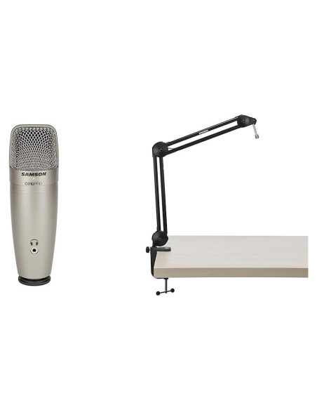 Micrófono USB Samson C01U Pro + Brazo MBA28 71.12cm Micrófono USB Samson C01U Pro + Brazo MBA28 71.12cm