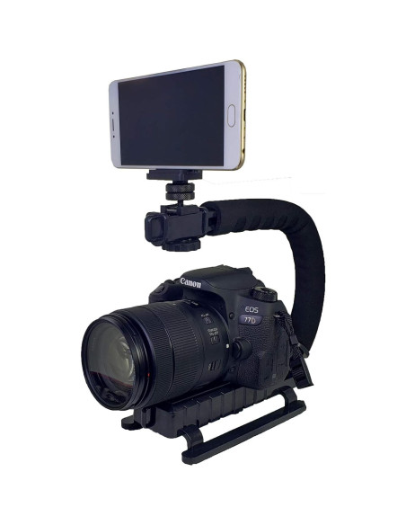 Estabilizador de Video de Mano ZaxSound para DSLR y Smartphones Estabilizador de Video de Mano ZaxSound para DSLR y Smartphones