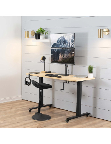 Soporte Doble para Monitor VIVO STAND-V002L, 13-34" Negro