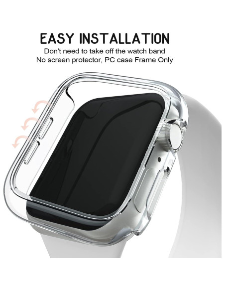 Paquete de 4 Fundas de Parachoques Mugust para Apple Watch 40mm Paquete de 4 Fundas de Parachoques Mugust para Apple Watch 40mm