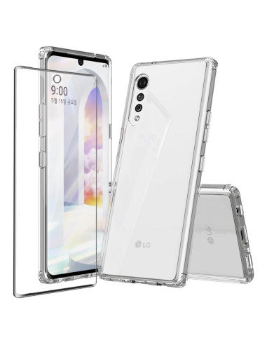 Funda delgada Niopiee para LG Velvet 5G con protector de pantalla