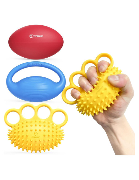 Conjunto de Pelotas de Ejercicio FitBeast - 3 Piezas para Mano Conjunto de Pelotas de Ejercicio FitBeast - 3 Piezas para Mano